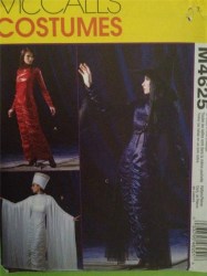 4625 ANCIENT SHROUD/ MEDIEVAL GOWN, DUSTER,HAT PATTERN S-XL